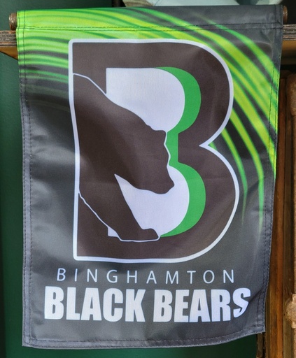 [12x17PoleFlagB2Sign] Binghamton Black Bears Garden Flag
