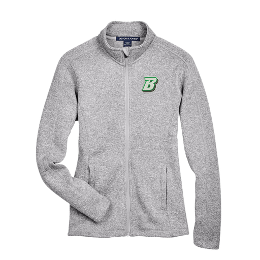 BU Admissions Ladies Embroidered Devon & Jones Sweater Fleece Full Zip