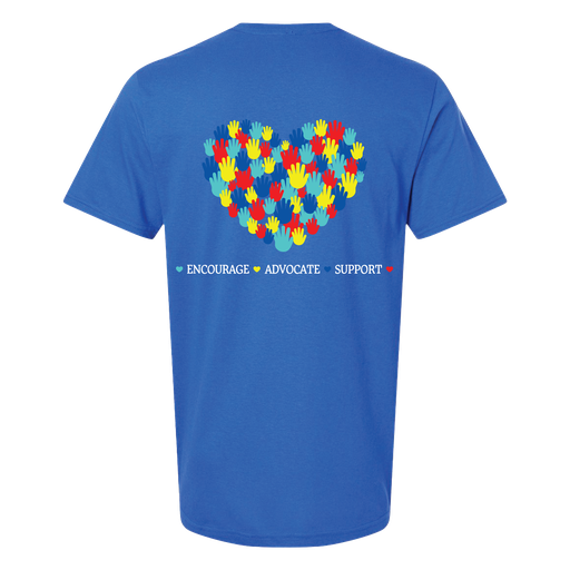 Alive With Autism - UNISEX - Heart Full Back, Logo Left Chest