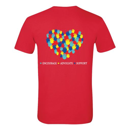 Alive With Autism - YOUTH - Heart Full Back, Logo Left Chest