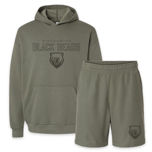 Binghamton Black Bears Matching Hoodie and Shorts - ONLINE EXCLUSIVE