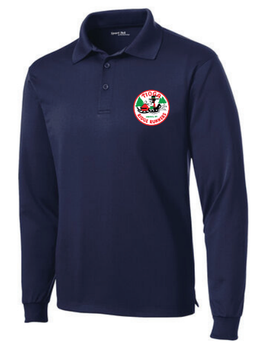 Tioga Ridge Runners Vintage Logo - Long Sleeve Polo! 