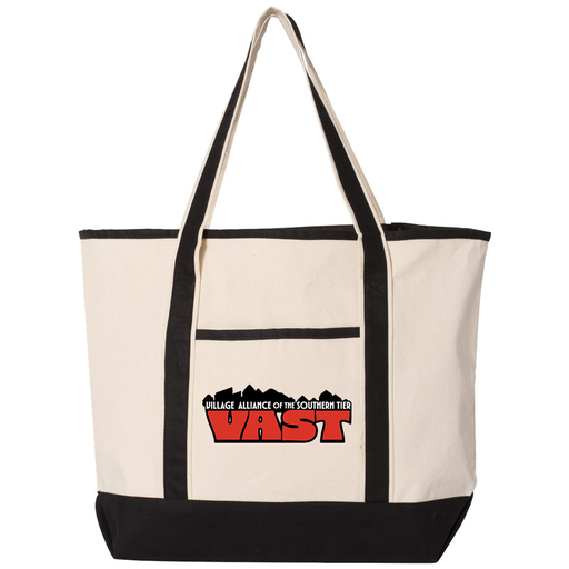 [Q1500/NaturalBlack] VAST Tote Bag