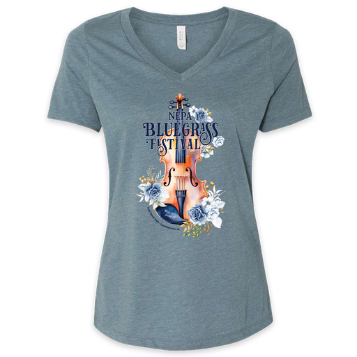 NEPA Bluegrass Festival 2025 - Ladies Vneck Tee