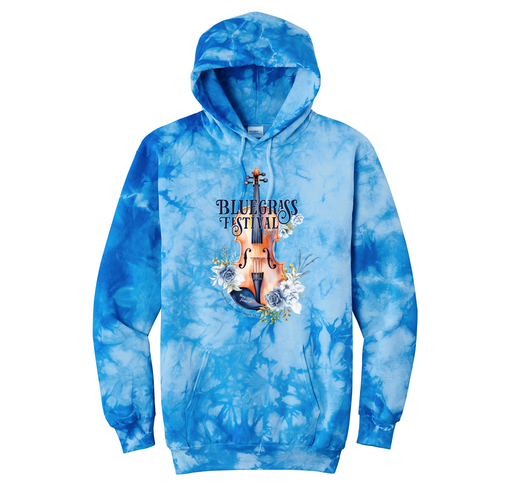 NEPA Bluegrass Festival 2025 - Full Color Tie Dye Hoodie!