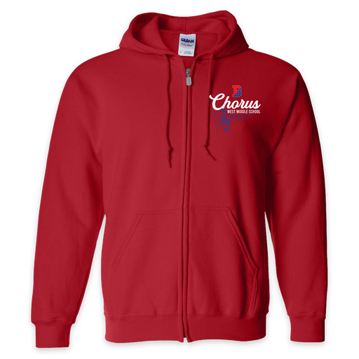 Binghamton West Middle Chorus - Full Zip Hoodie!