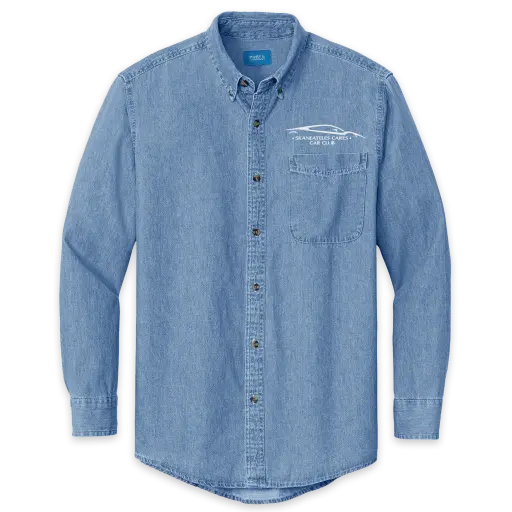 Skaneateles Cares Car Club - Embroidered Denim Shirt