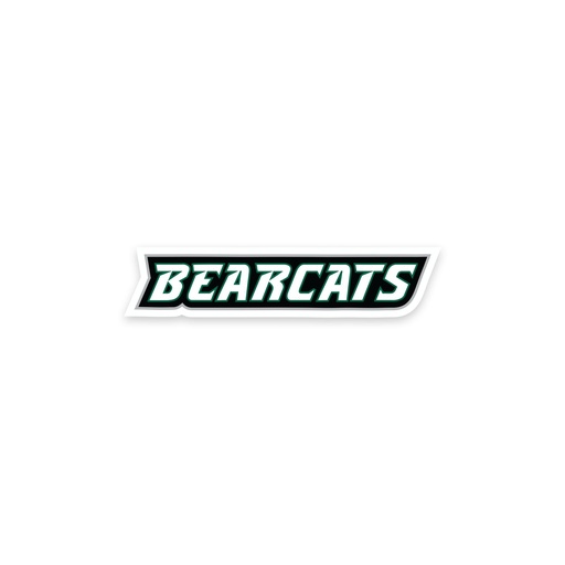 BU Club Hockey Player Bearcat Sticker