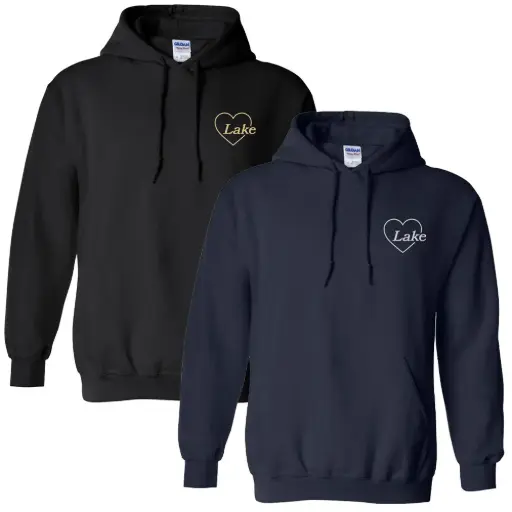 Heart Lake - Embroidered Hoodie