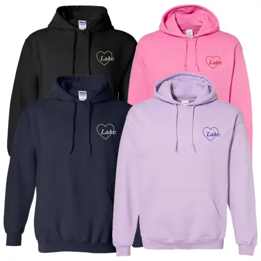 Heart Lake - Embroidered Hoodie