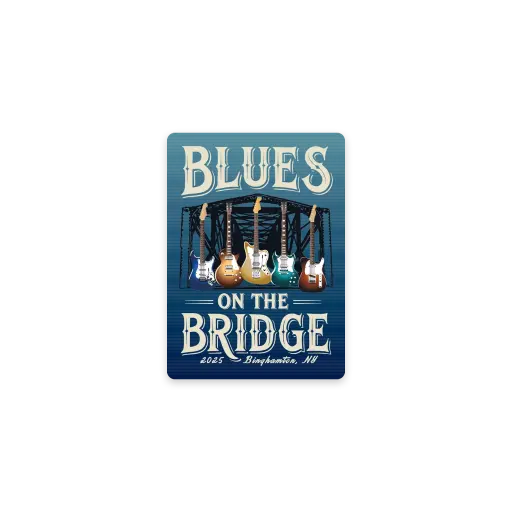 Blues on the Bridge - Blue Sticker 2025 