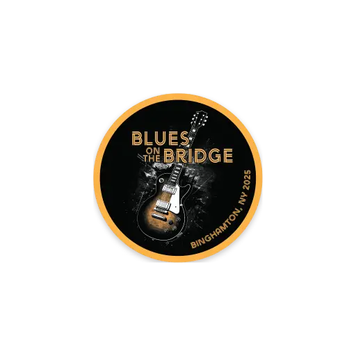 Blues on the Bridge - Black Sticker 2025