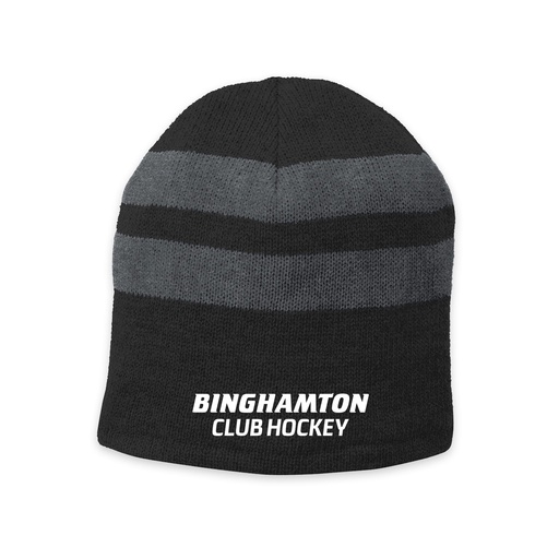 Binghamton Club Hockey Striped Beanie