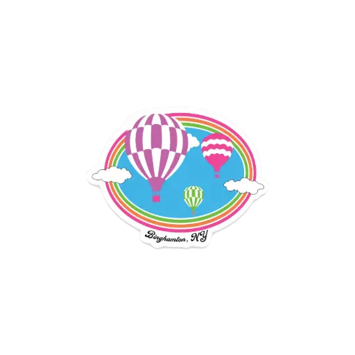 Hot Air Balloon Sticker 