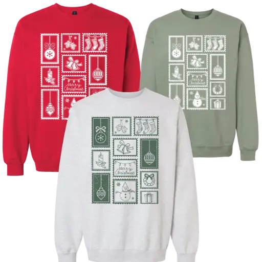 Christmas Stamp Crewneck! - ONLINE EXCLUSIVE 