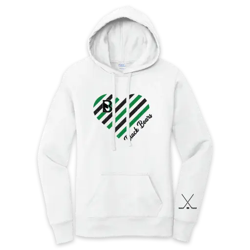 Binghamton Black Bears Ladies Heart Hoodie - ONLINE EXCLUSIVE