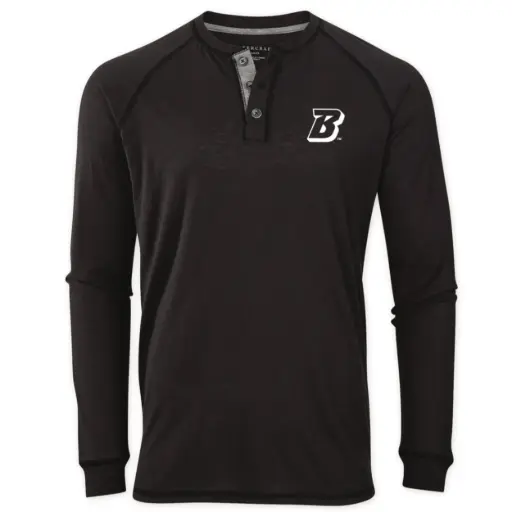 BU Men's Henley Long-Sleeve Tee - Winter Exclusive!