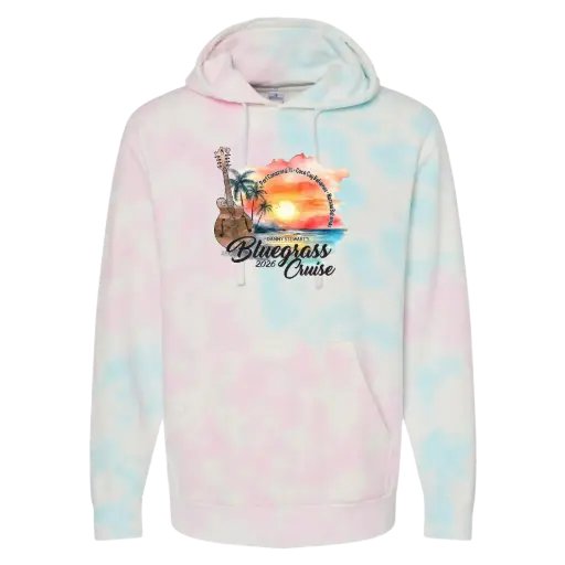 2026 Danny Stewart Bluegrass Cruise - Unisex Tie Dye Hoodie!
