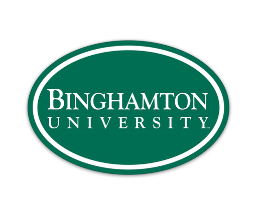 Binghamton University Green Car Magnet
