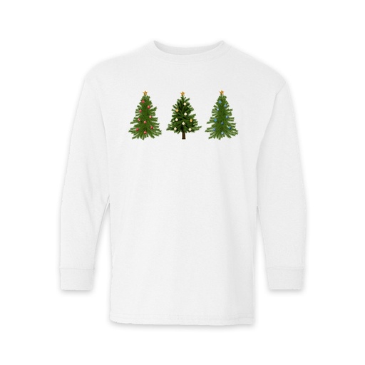 Youth Christmas Trees Long Sleeve