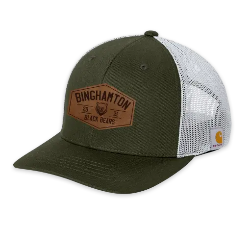 Binghamton Black Bears Carhartt Leather Patch Hat - ONLINE EXCLUSIVE
