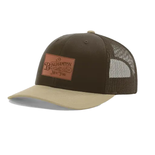 [112 SANMAR - Brown/Brown/Khaki] Binghamton NY - Steampunk Hat