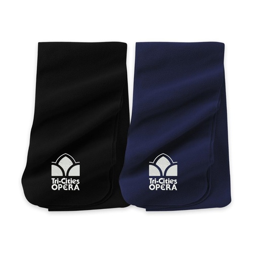 Tri-Cities Opera Fleece Scarf RETRO Logo