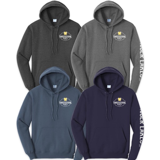 Twisted Rail Hooded Sweatshirt