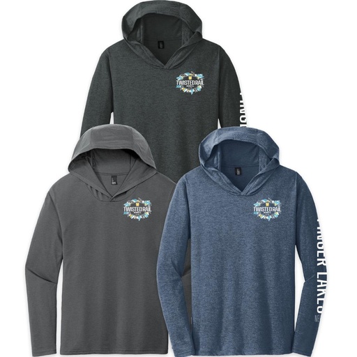 Twisted Rail Long Sleeve Hooded Tee