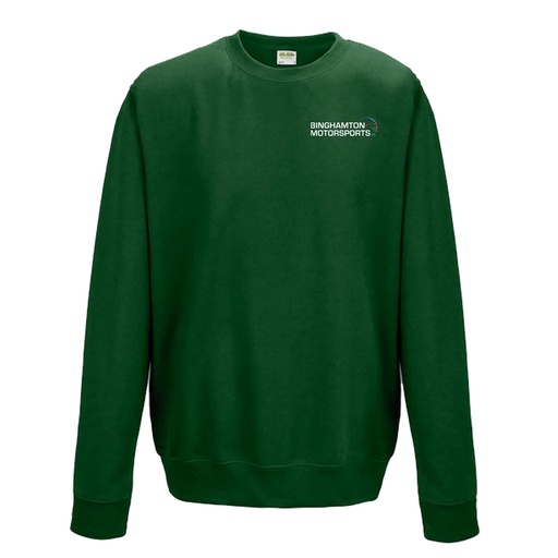 Binghamton Motorsports Crewneck Left Chest in Green