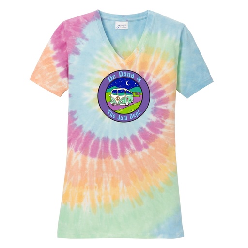 Dr. Dana & The Jam Dept. Ladies V-Neck Tee