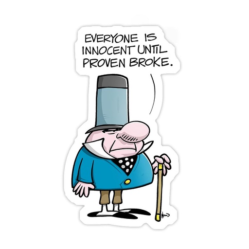 Wizard of ID - Pettyfogger Sticker