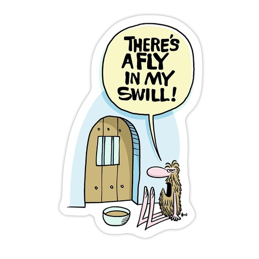 Wizard of ID - Fly In My Swill Sticker