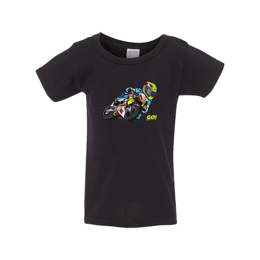 Tyler Kuhn GO! Racing Toddler T-shirt Black
