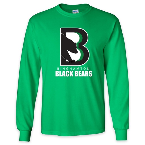 Binghamton Black Bears Adult Long Sleeve T-Shirt