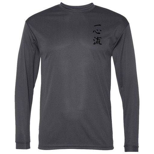 Irondequoit Martial Arts Long Sleeve Performance Tee - Graphite