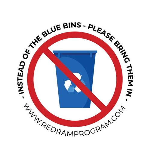 The Mini MRF Company Instead of Blue Bins Sticker