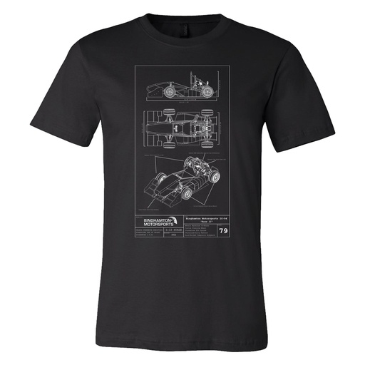 Binghamton Motorsports T-Shirt Design 2 in Black