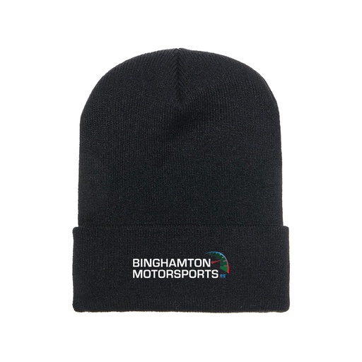 [1501KC-Black] Binghamton Motorsports Beanie in Black