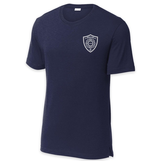LEISURE WEAR- Hancock Fire Department Short Sleeve Performance Shirt (White Logo w/back)