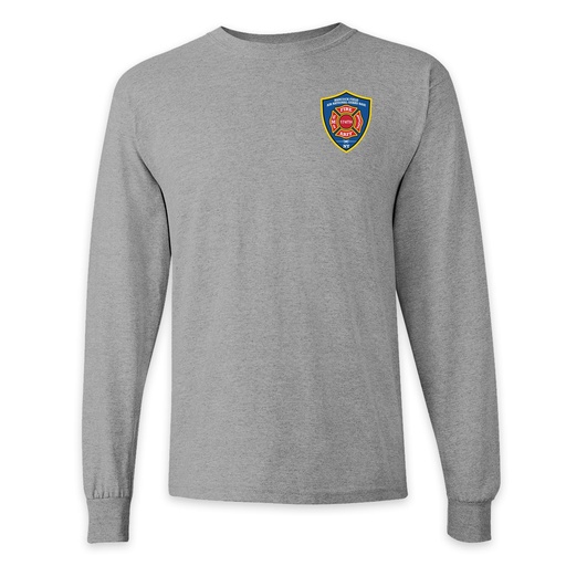 ON DUTY- Hancock Fire Department Long Sleeve Tee (Front Only Full Color Logo)