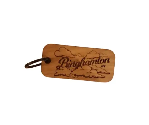 Binghamton Cloud Keychain