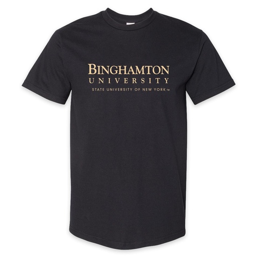 Black Classic Binghamton University Logo Tee
